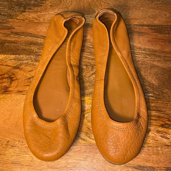 Tory Burch Shoes - Tory Burch Eddie Tan Leather Ballet Flats Women’s 7.5 M